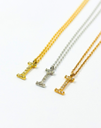 K18・ダイヤモンドイニシャルペンダント