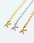 K18・ダイヤモンドイニシャルペンダント