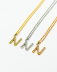 K18・ダイヤモンドイニシャルペンダント