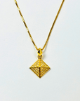 K18yg・ピラミッドペンダント
