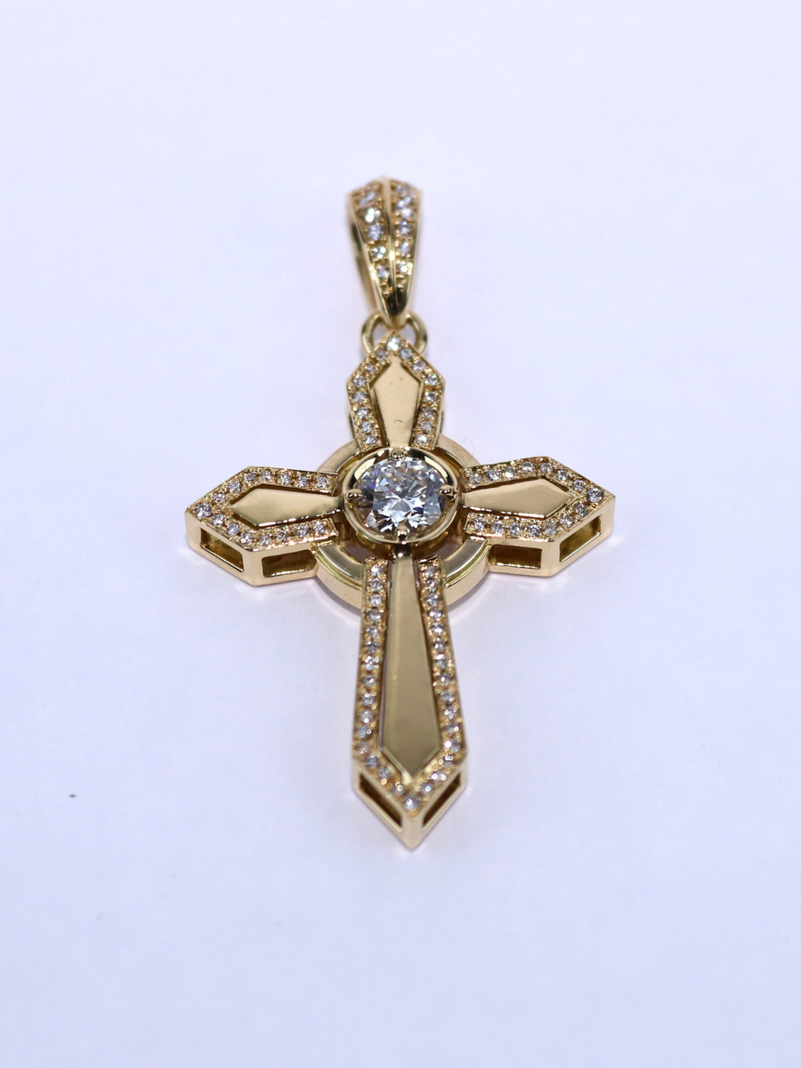 K18・YGCVDセンターダイヤクロスTOP – ex'position