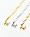 K18・ダイヤモンドイニシャルペンダント