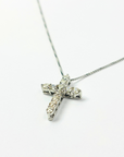 PT・K18ygダイヤクロスペンダント