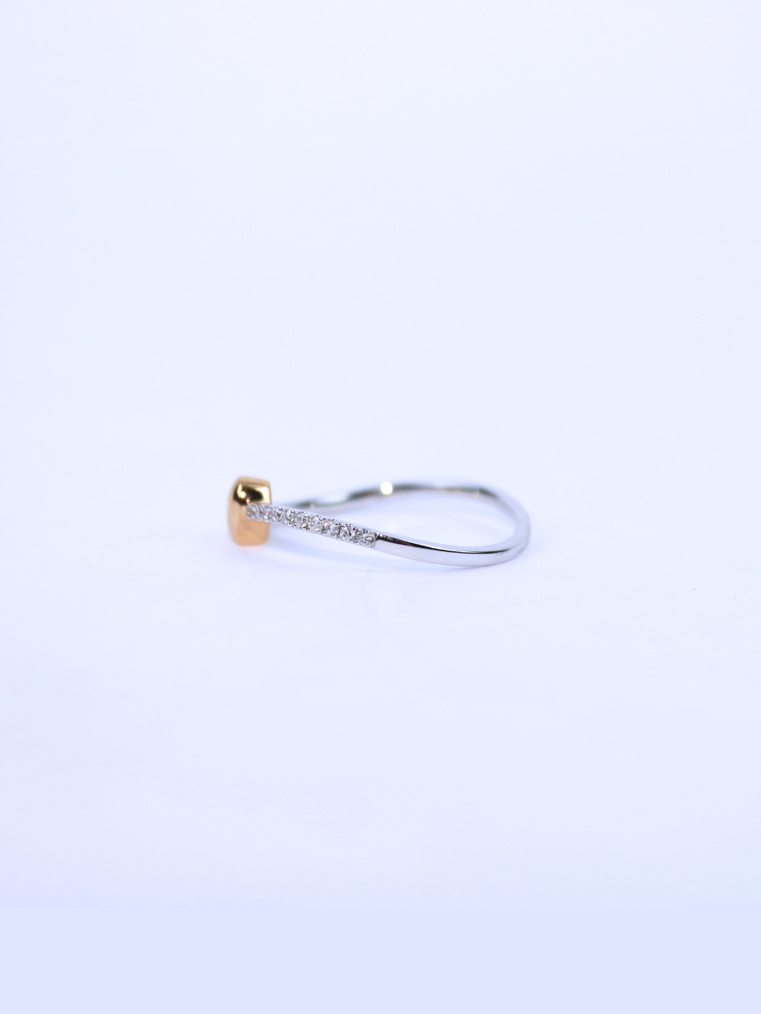 限定1点】K18・WG/PGカーブダイヤハートリング – ex'position