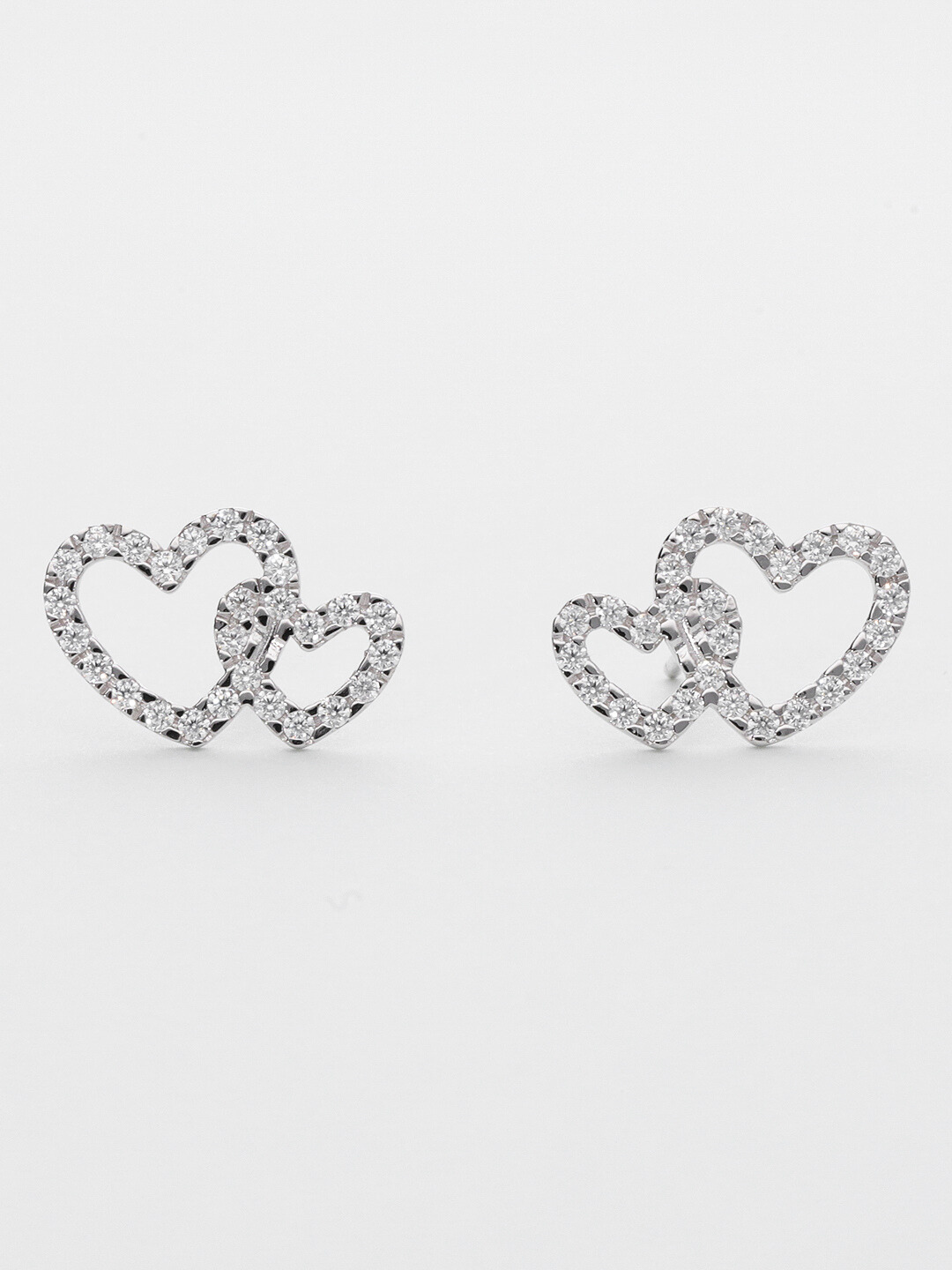 Double Heart Earrings – ex'position Double Heart Earrings – ex'position