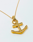 K18・アンカーダイヤペンダント