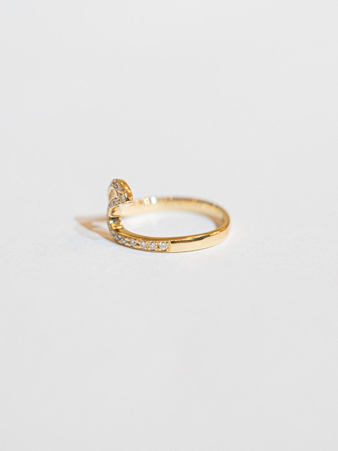 K18/Pt900 ダイヤモンド 指輪 (音符モチーフ) 品番r21-144 K18/Pt900 ダイヤモンド 指輪 (音符モチーフ) 品番r21-144