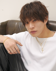 K18yg・LATINLOVERクロスペンダントトップ