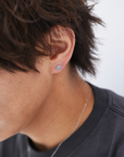 K18・ダイヤモンドスマイルピアス / 片耳