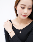 K18・ベネVカットネックレスチェーン