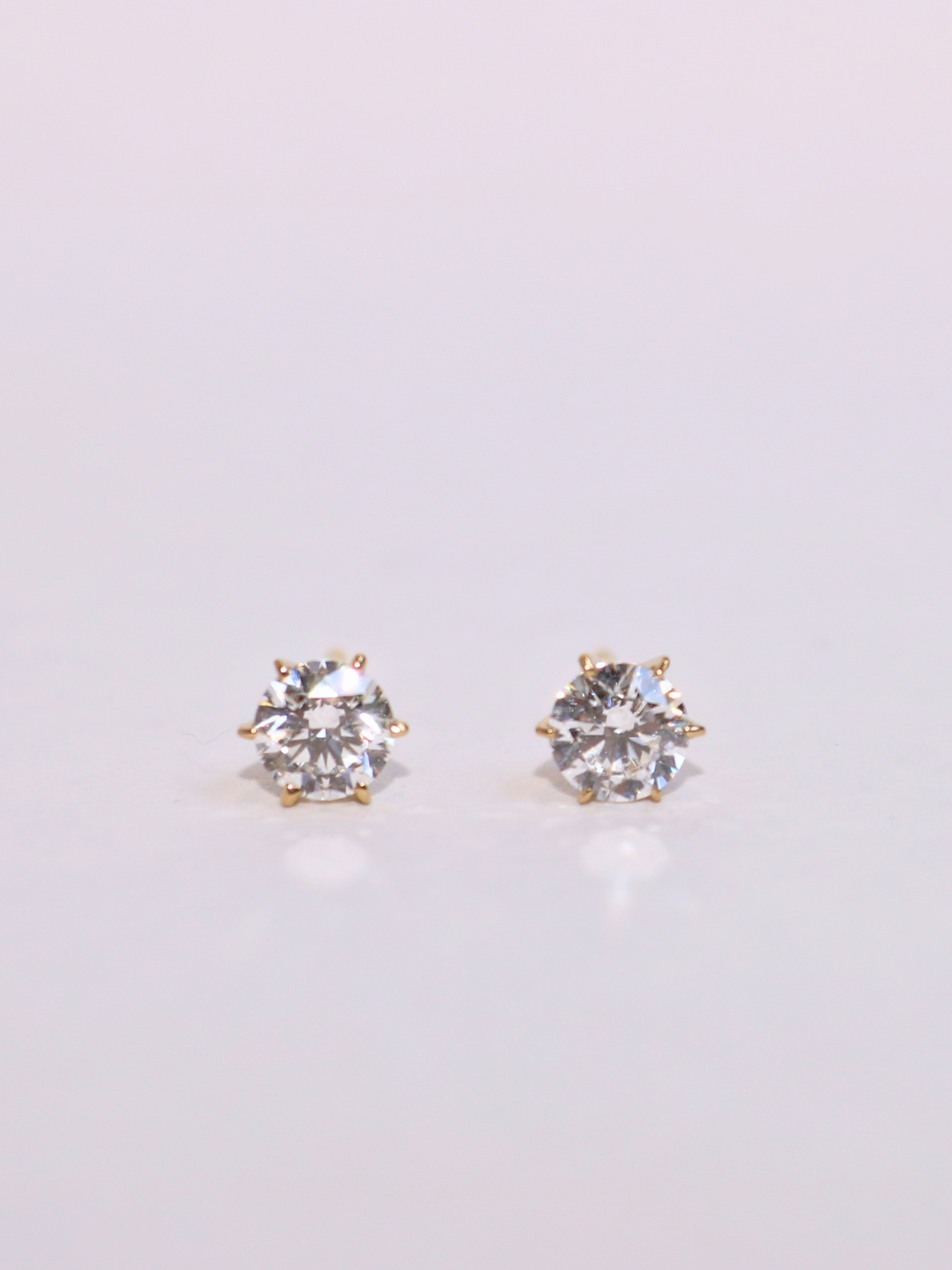 K18/Pt900・プチLGDピアス / 1ペア