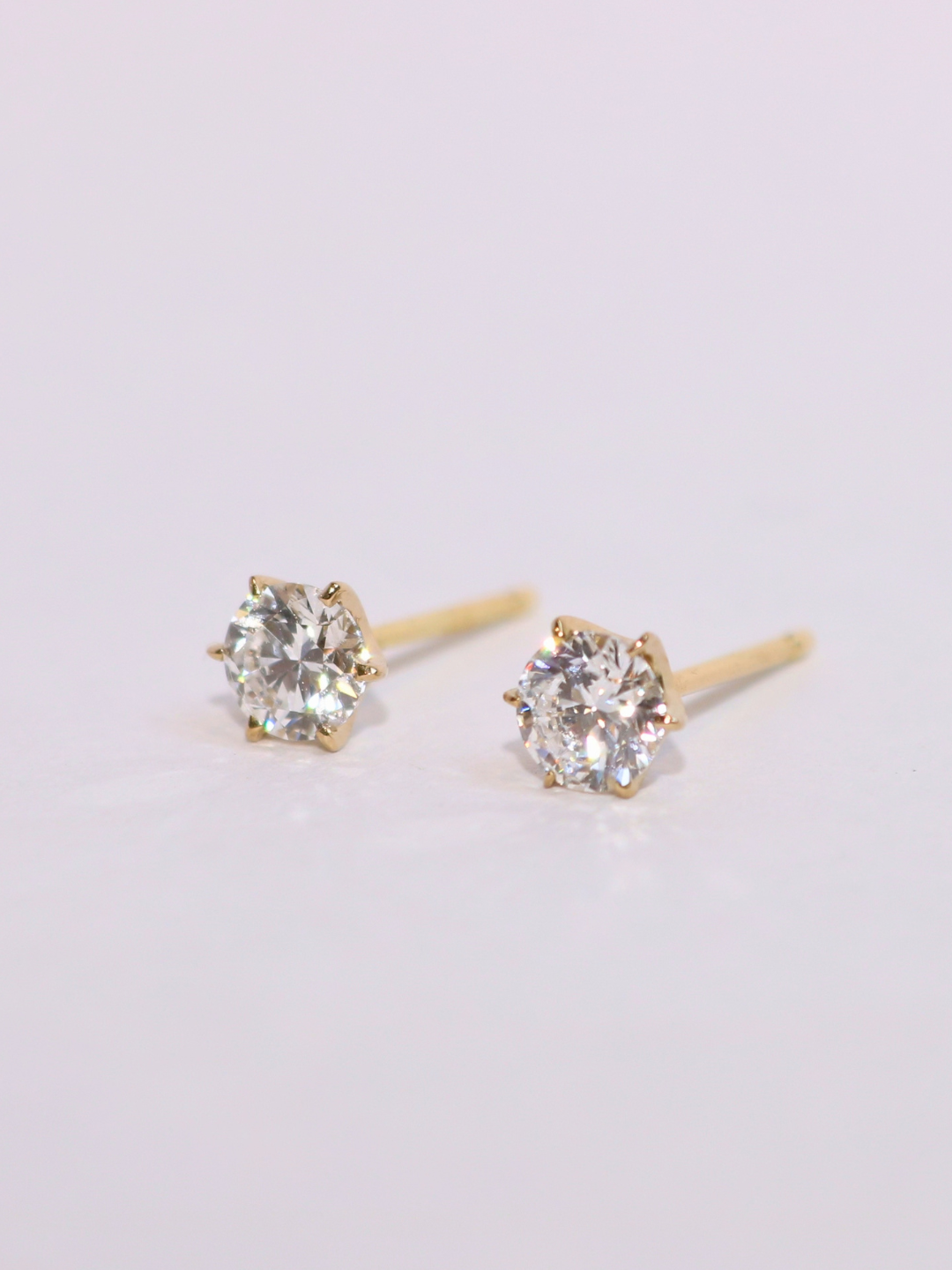 K18/Pt900・プチLGDピアス / 1ペア
