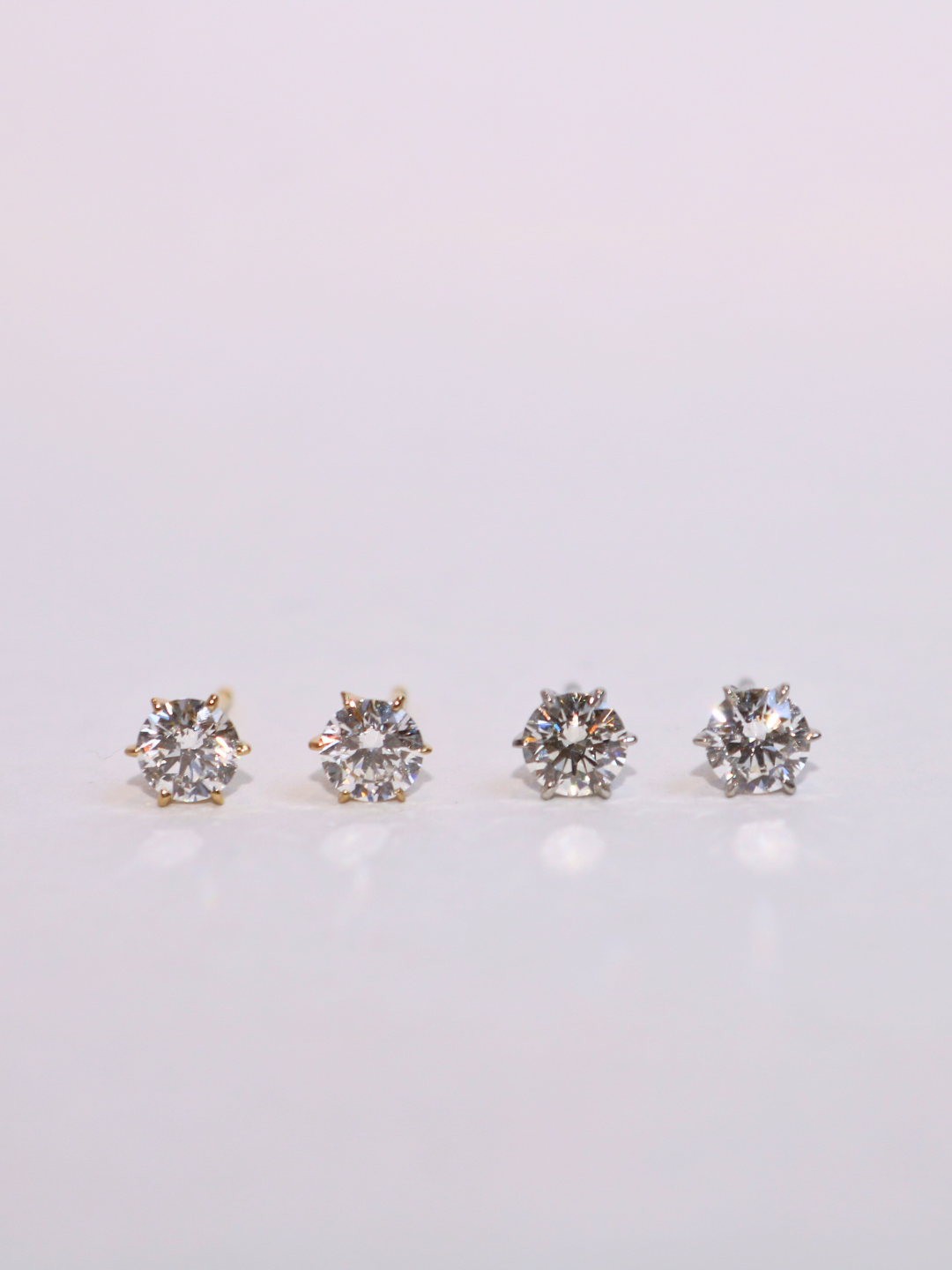K18/Pt900・プチLGDピアス / 1ペア