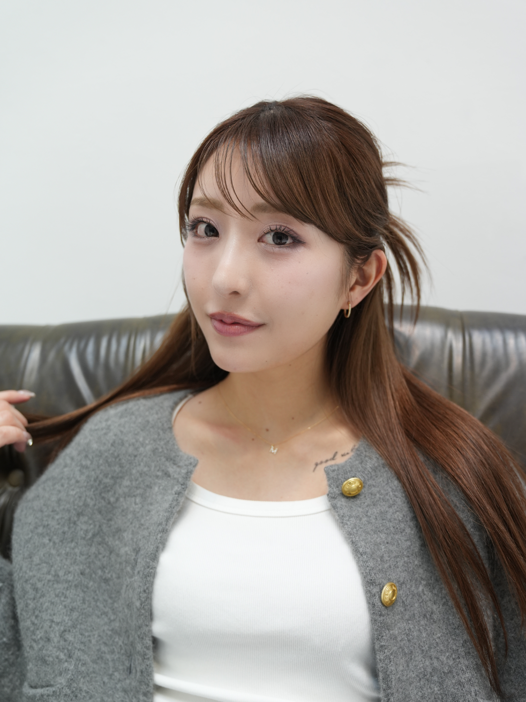 K18 Pt900 ダイヤモンドフープピアス（両耳Lサイズセット）