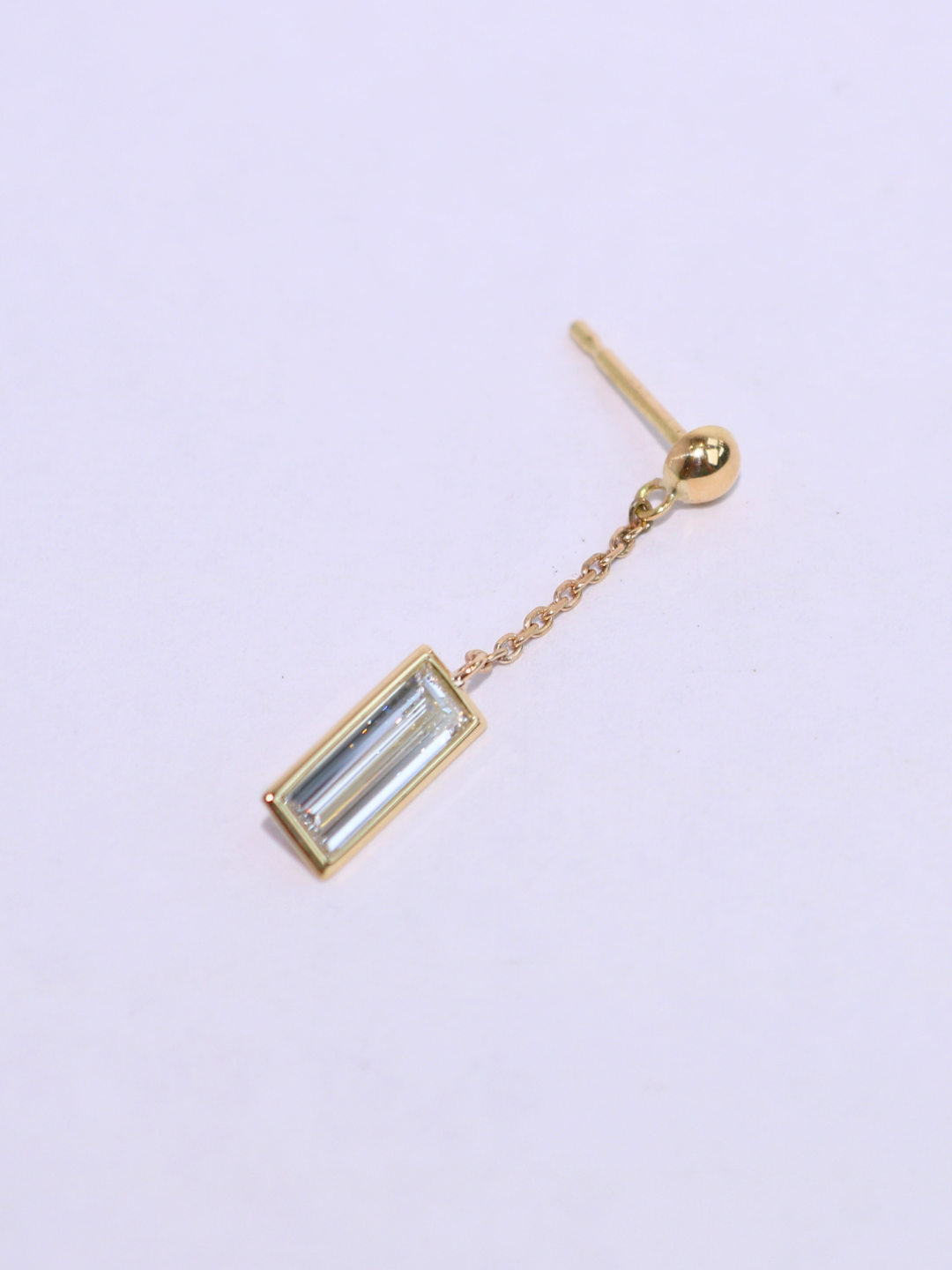 PURE EDGE バケットLGDピアス（チェーンタイプ）