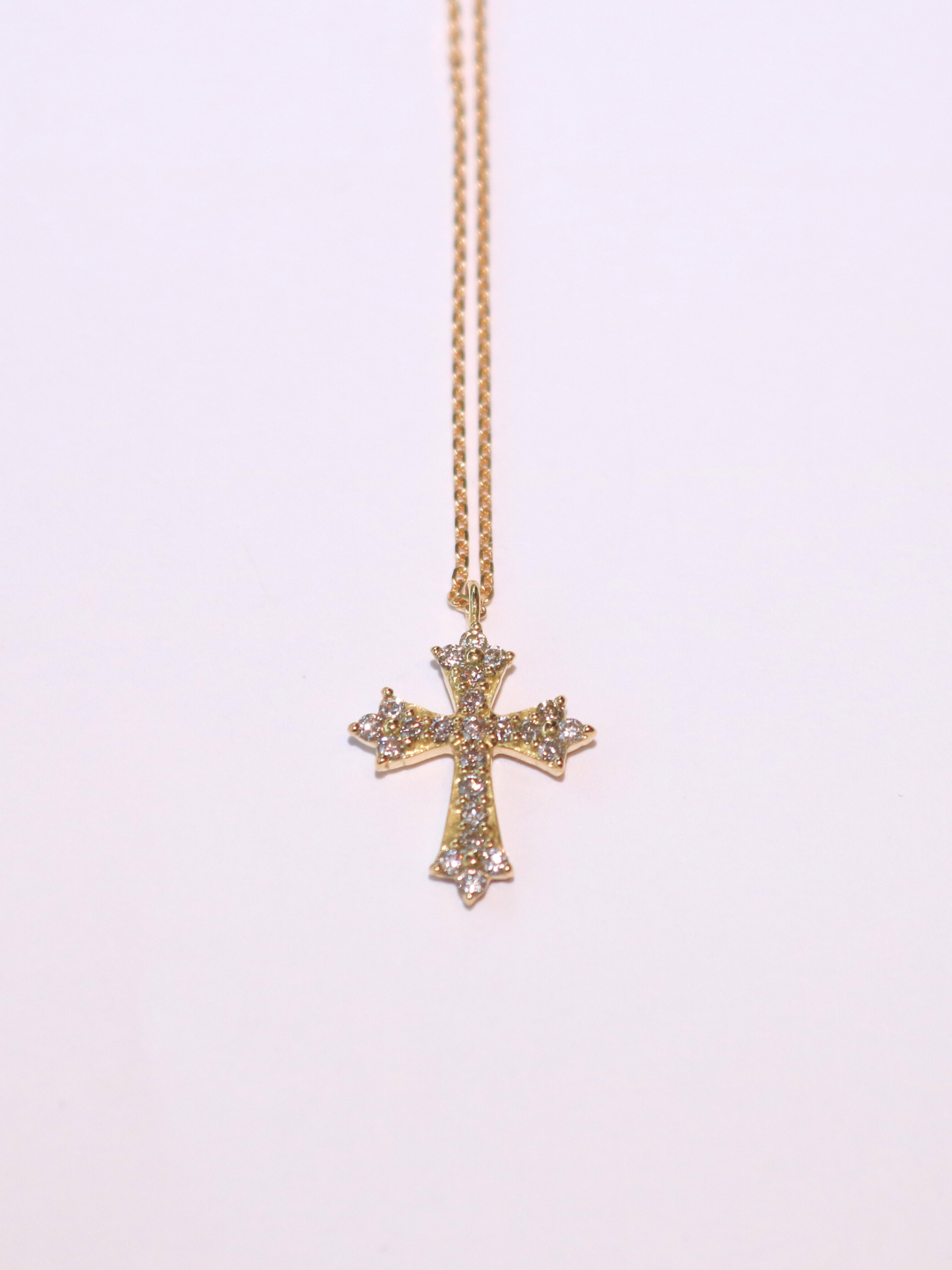 K18・ダイヤモンドクロスペンダント – ex'position