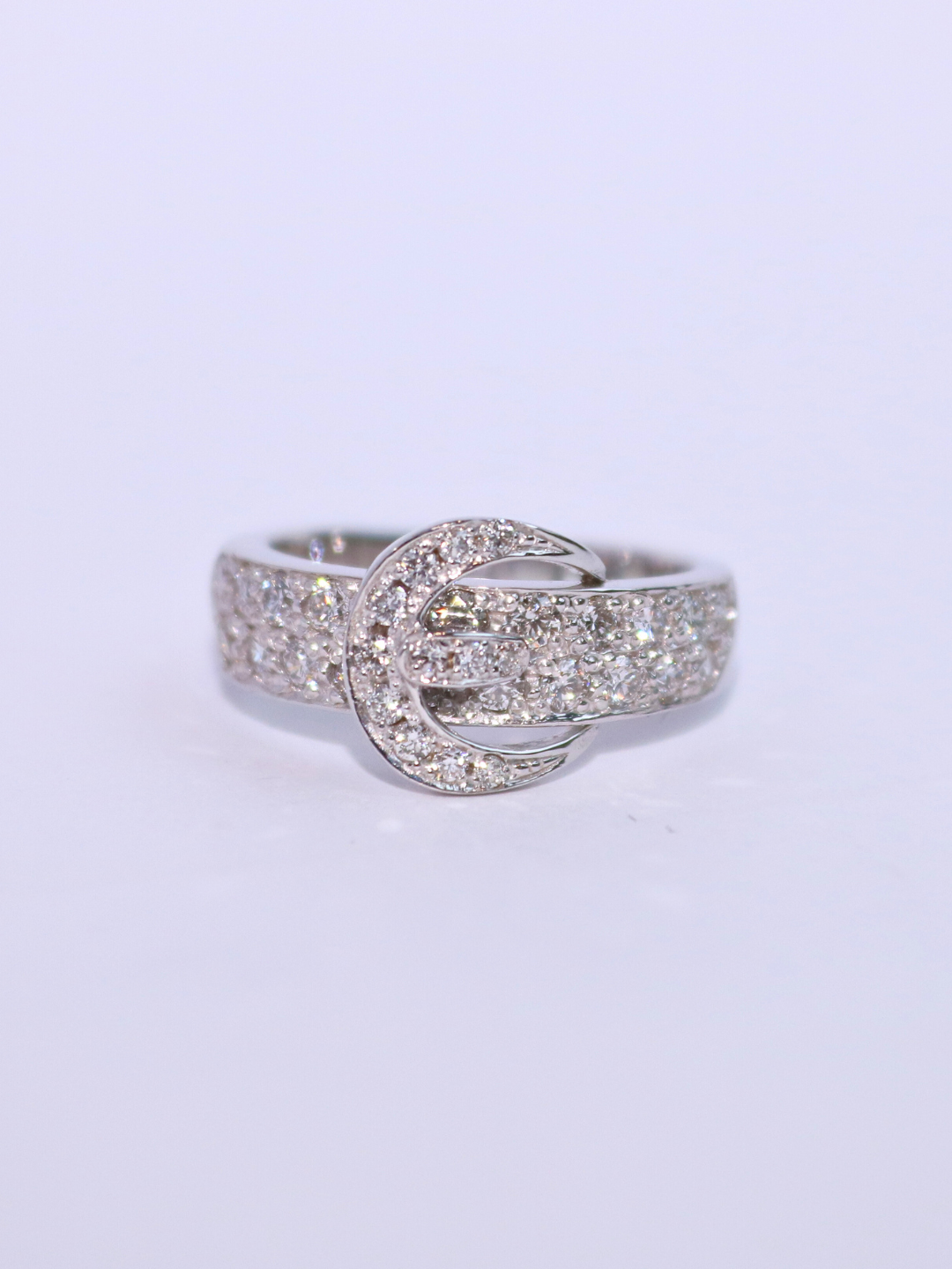 K18・ダイヤモンドベルトモチーフリング – ex'position