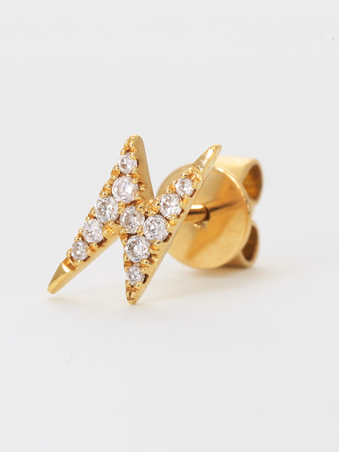 18k ダイヤモンド ピアス(片耳用) 最終値下げ！年末年始割 DAIYA（ダイヤ） ダイヤモンド ピアス 片耳 K18 一粒 レディース