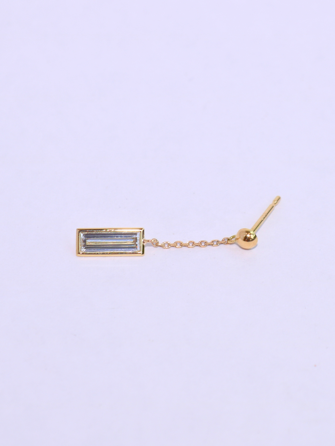 PURE EDGE バケットLGDピアス（チェーンタイプ）