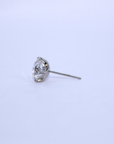 Pt900LGD1粒ピアス/2ct/片耳
