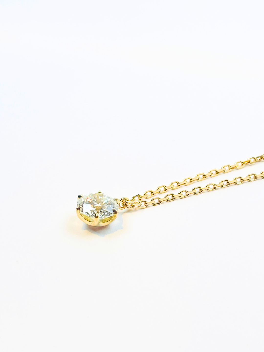 K18・ラボグロウンダイヤモンドペンダント