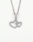 シルバー・ダブルハートペンダント