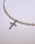 【限定1点】アコヤバロックベビーパールクロスネックレス