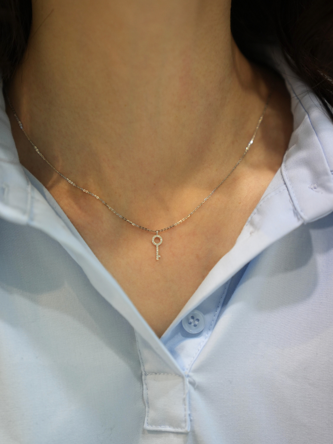 K18・Pt900・キーペンダント