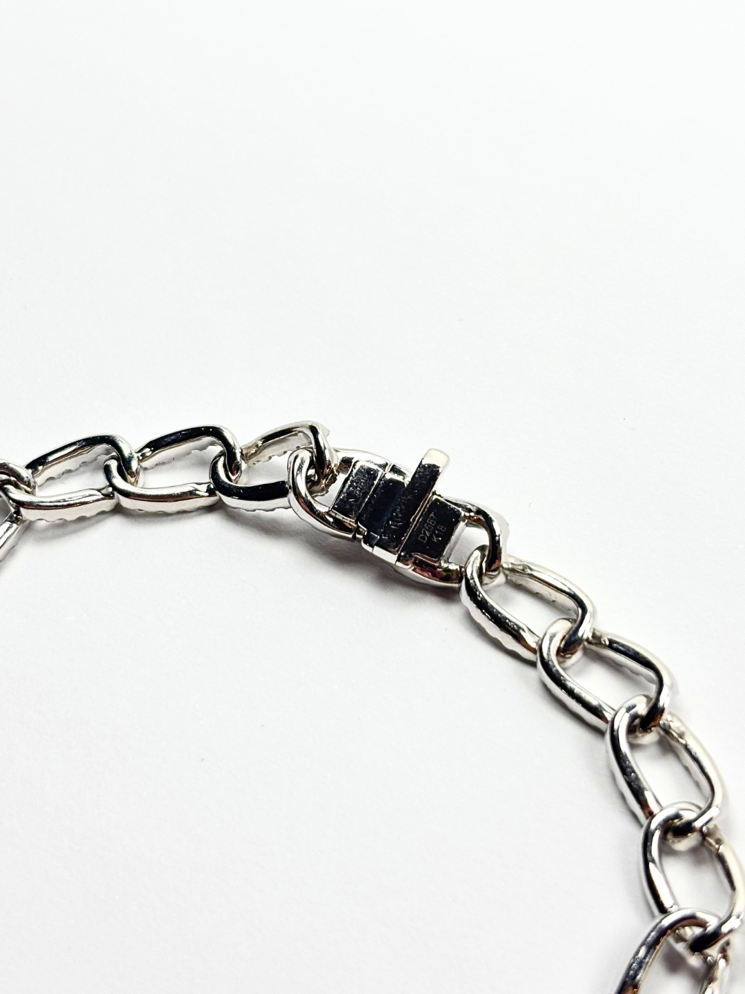 K18・WGダイヤデザインブレスレット