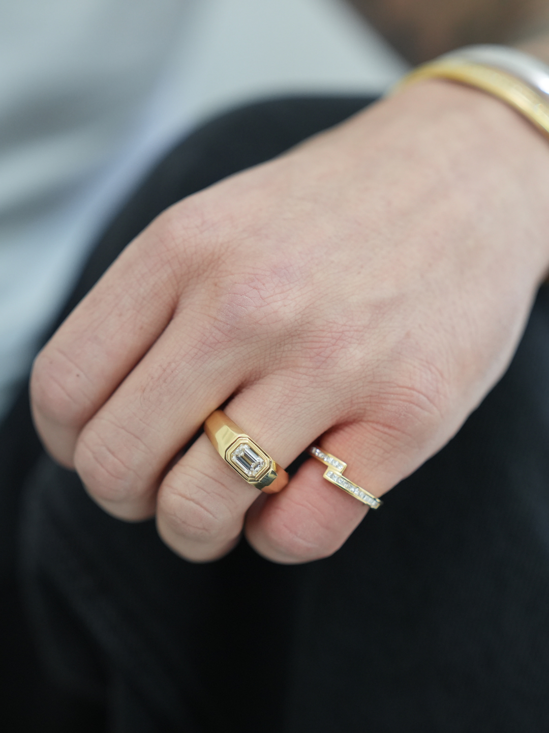 PT・K18Infinity Edge Signet/LGD