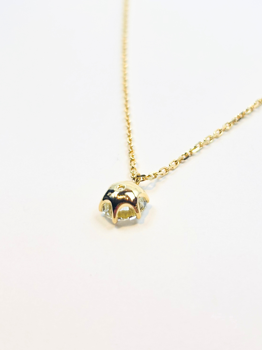 K18・ラボグロウンダイヤモンドペンダント