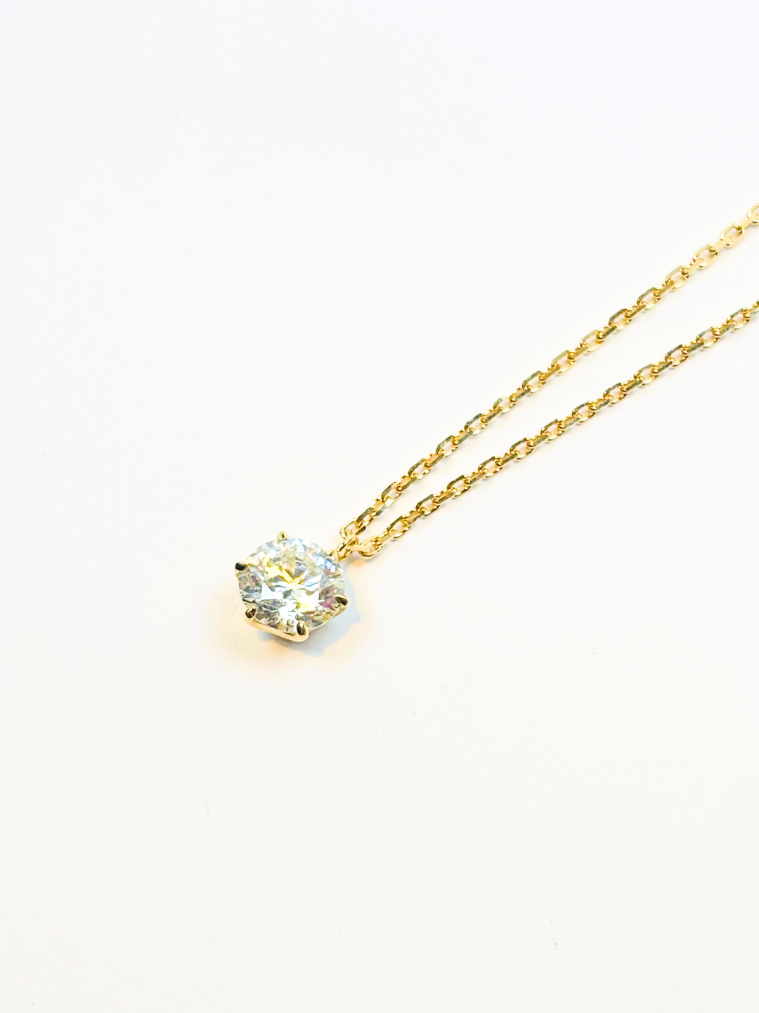 K18・ラボグロウンダイヤモンドペンダント