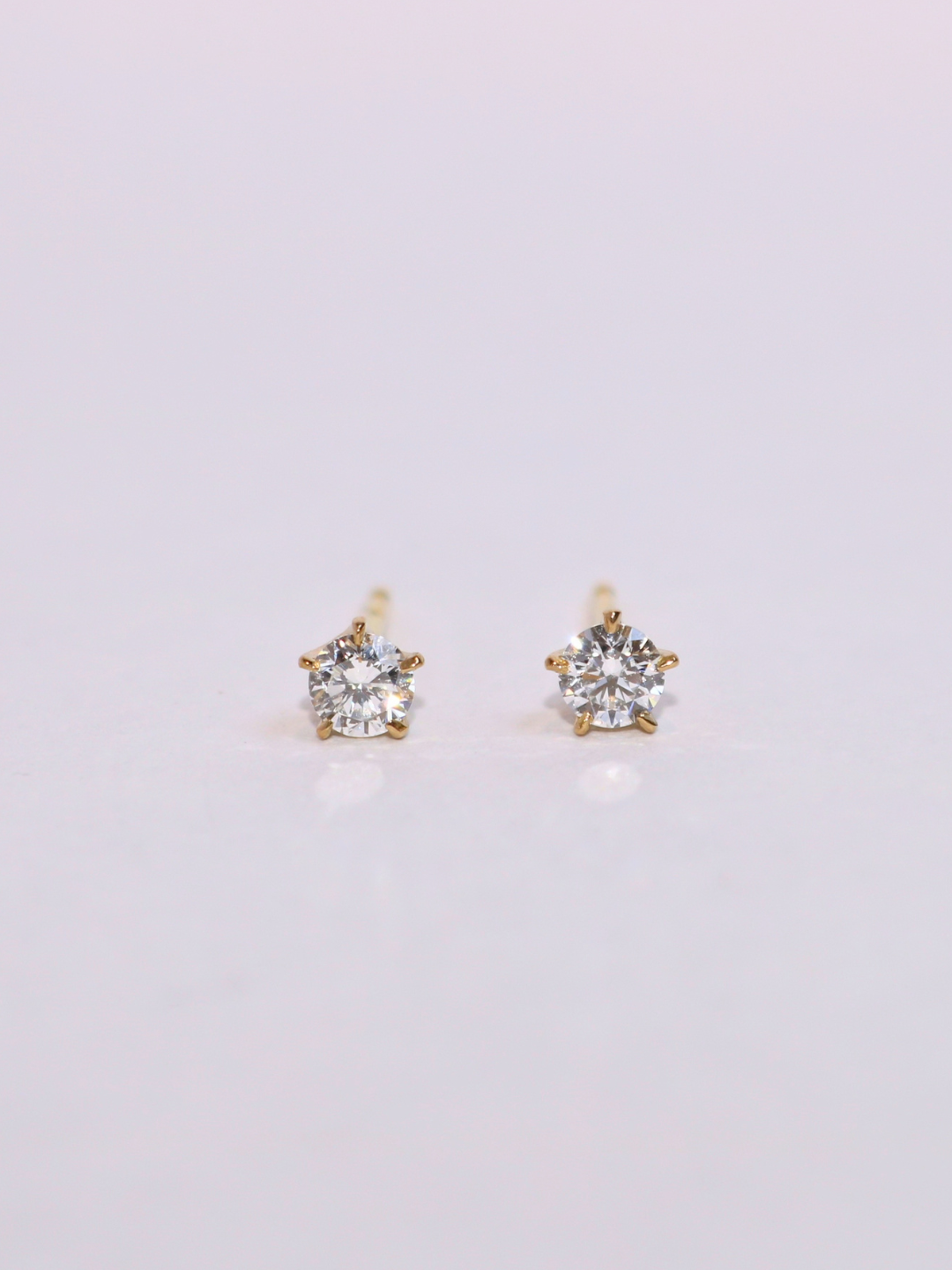 K18/Pt900・プチLGDピアス / 1ペア