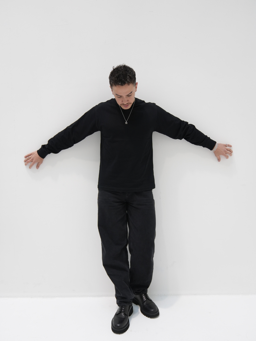 Pt900・ダイヤモンド＆ブラックダイヤモンドNo.11ペンダント