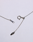 【限定1点】K18wg・ブラックダイヤクロスペンダント