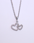 K18・ダブルハートペンダント