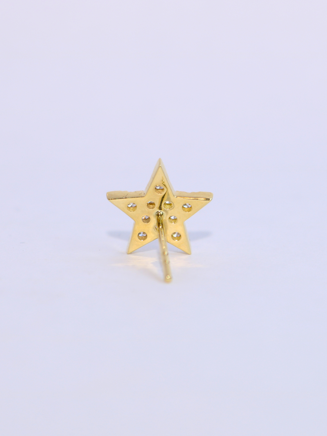 K18・YGダイヤスターピアス