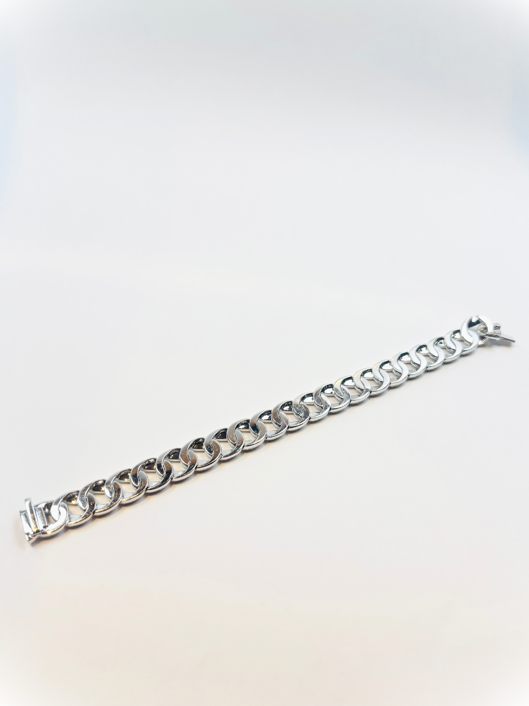 K18・WGダイヤCubanLinkブレスレット