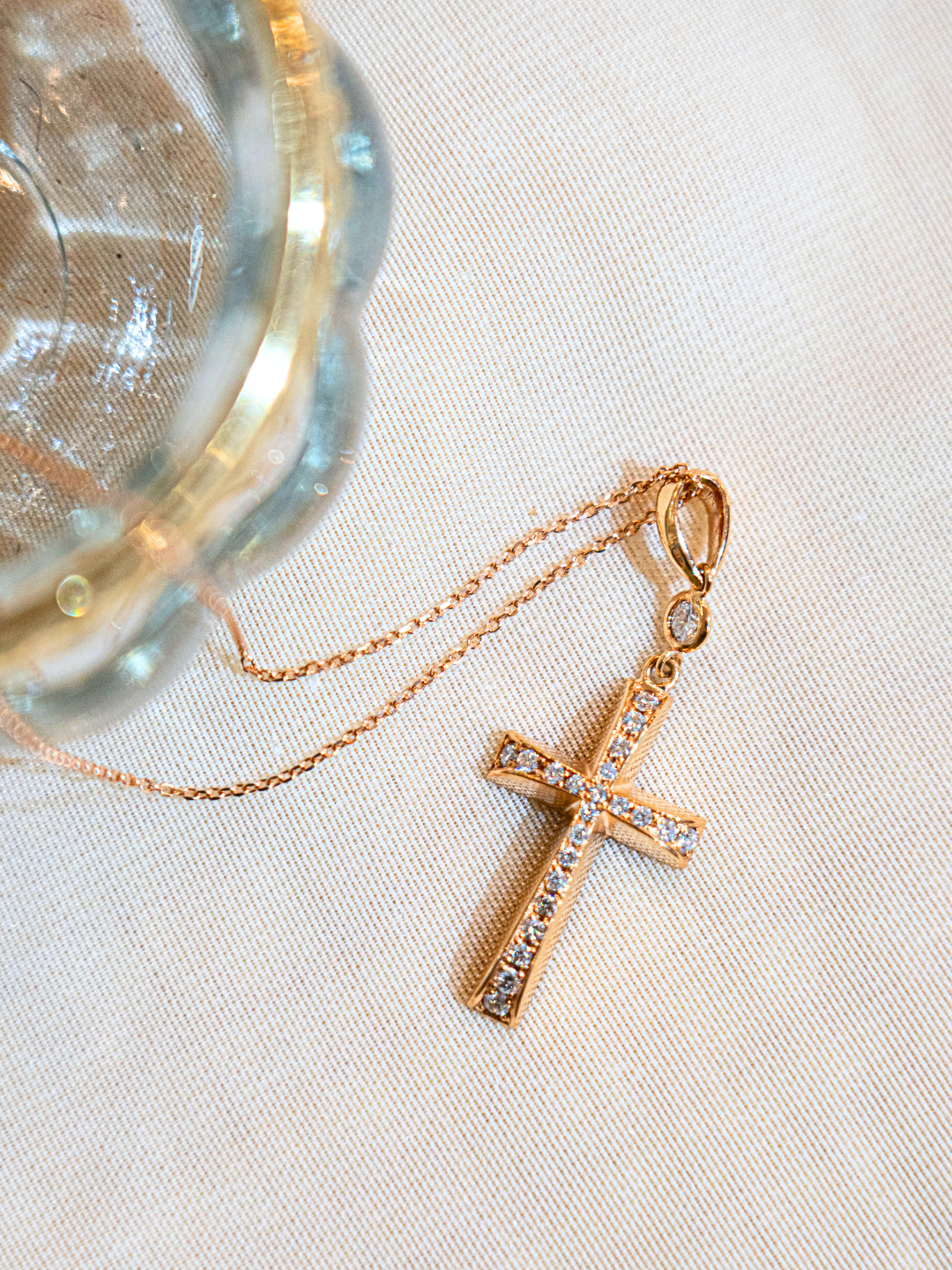 K18・立体ダイヤクロスペンダントトップ – ex'position K18・立体ダイヤクロスペンダントトップ – ex'position