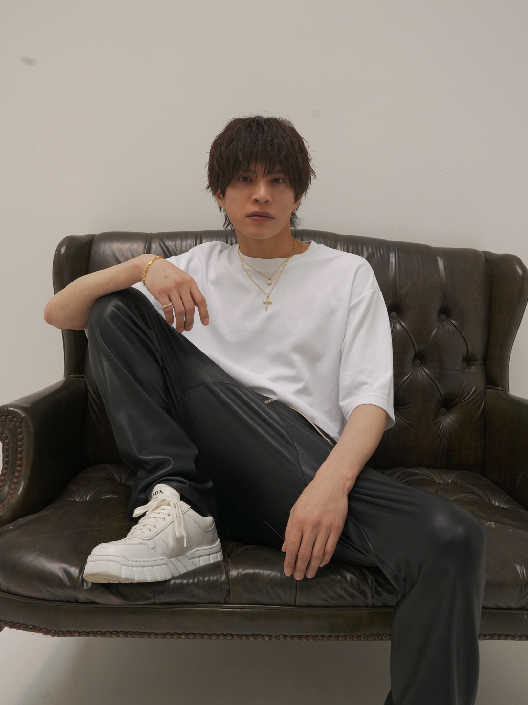 K18yg・LATINLOVERクロスペンダントトップ