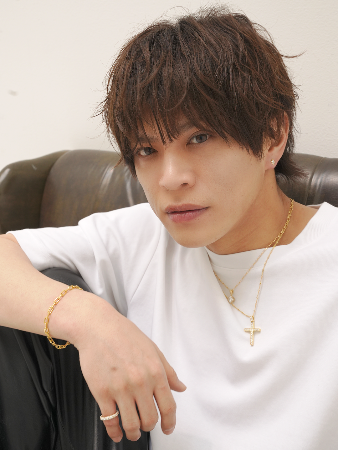 K18yg・LATINLOVERクロスペンダントトップ