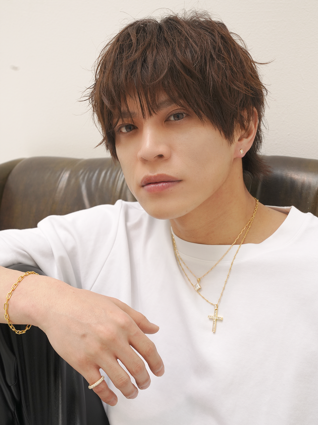 K18yg・LATINLOVERクロスペンダントトップ