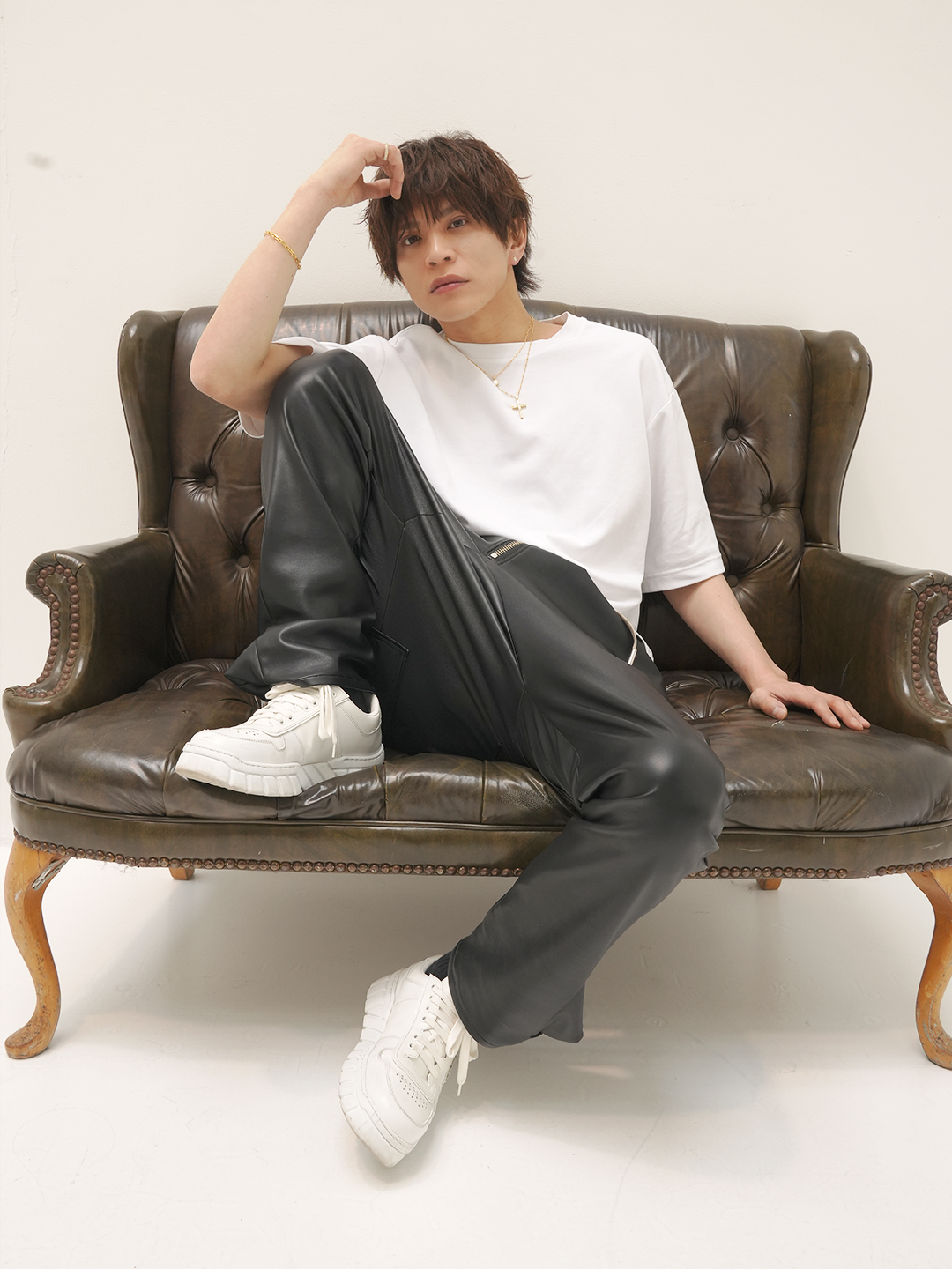 K18yg・LATINLOVERクロスペンダントトップ