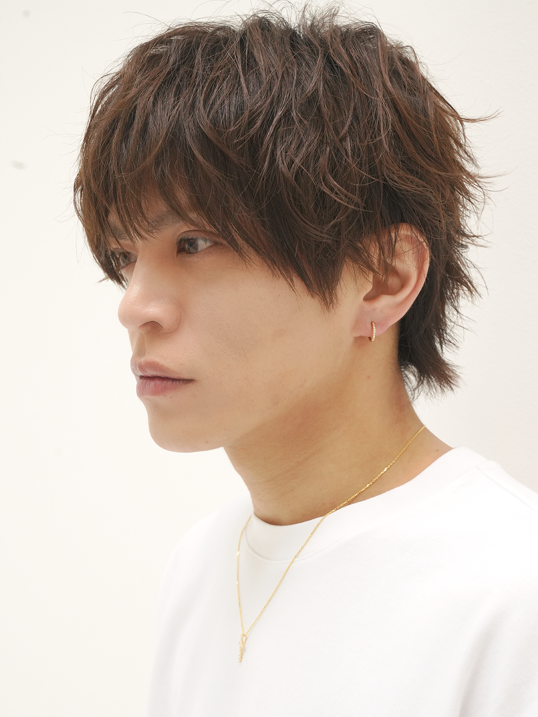 K18・Pt900 ダイヤモンドフープピアス/片耳 – ex'position K18・Pt900 ダイヤモンドフープピアス/片耳 – ex'position