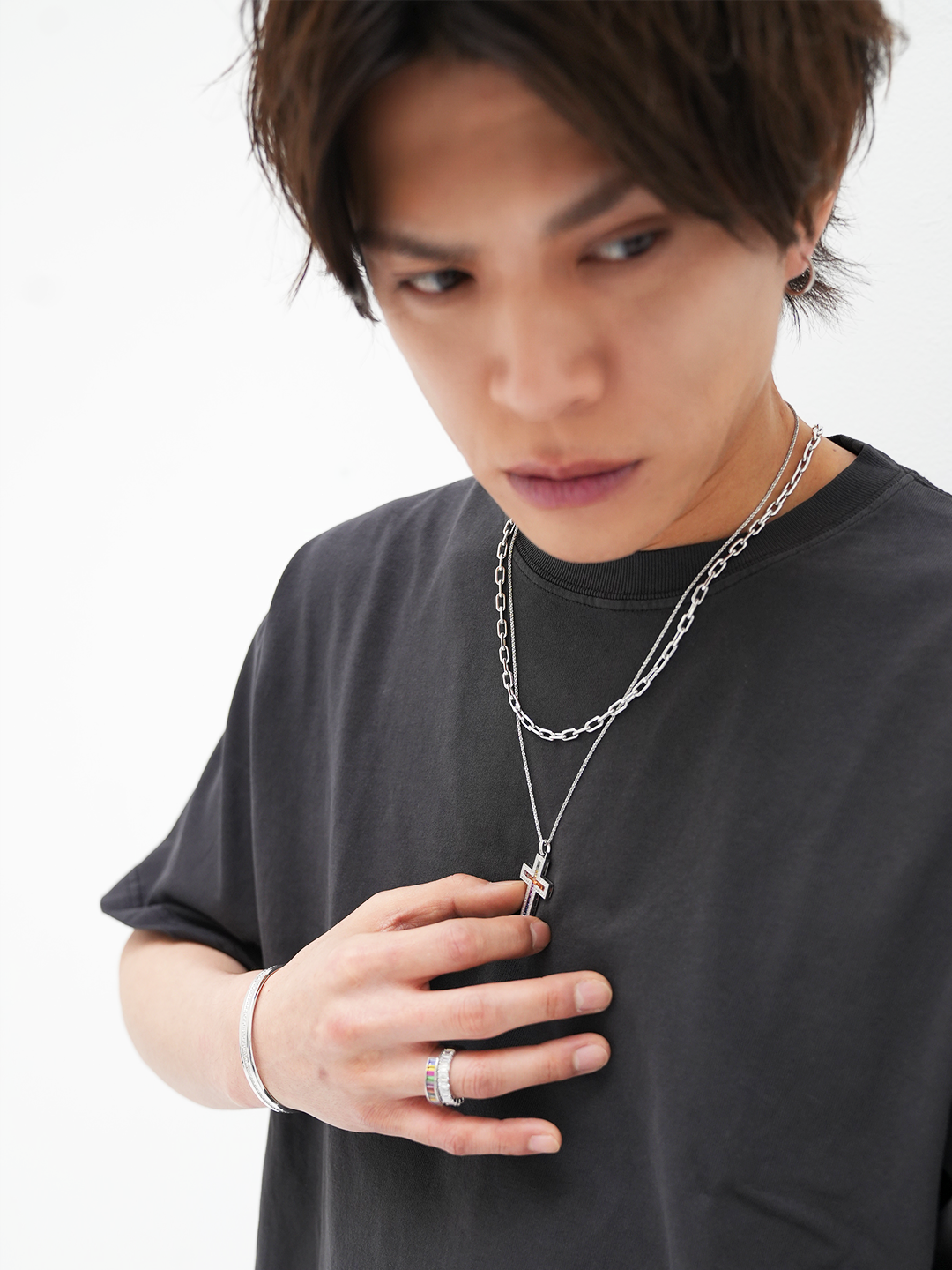 K18・Pt900・マルチカラーサファイヤダイヤペンダントトップ – ex'position K18・Pt900・マルチカラーサファイヤダイヤペンダントトップ – ex'position