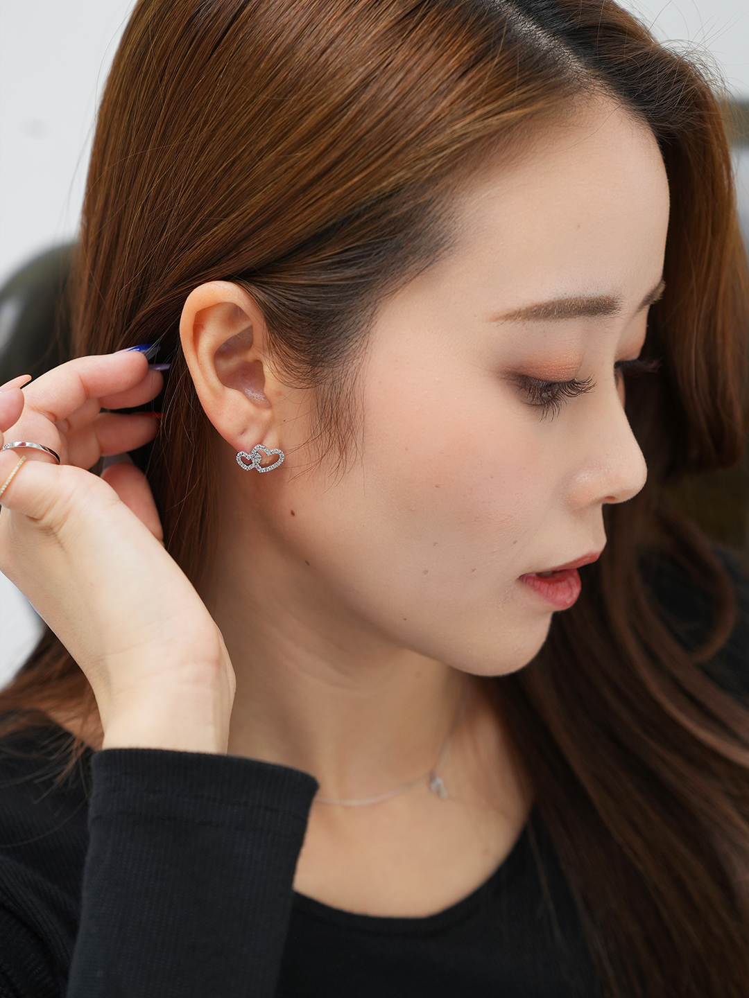 Double Heart Earrings – ex'position Double Heart Earrings – ex'position