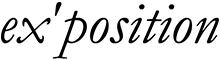 ex'position logo